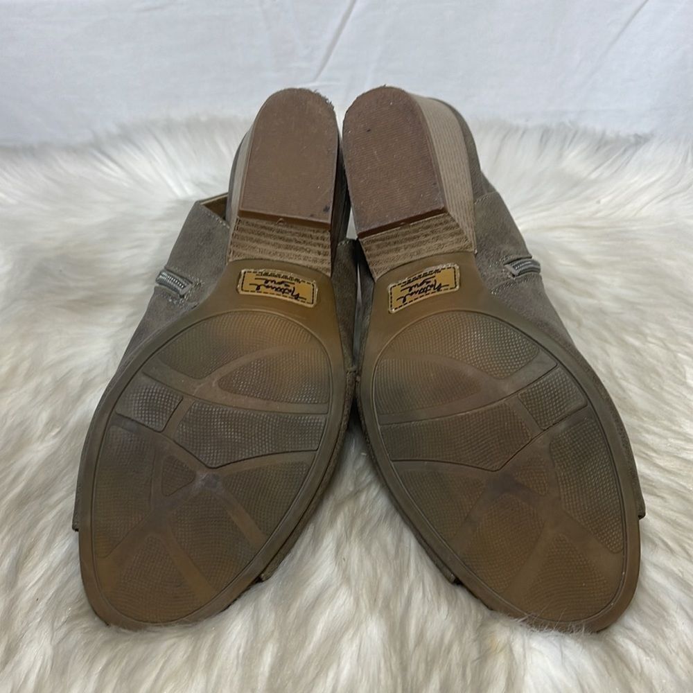 Natural Soul Dash Mushroom Vegan Leather Peep‎ Toe Slingback Sz 9 - Picture 7 of 7
